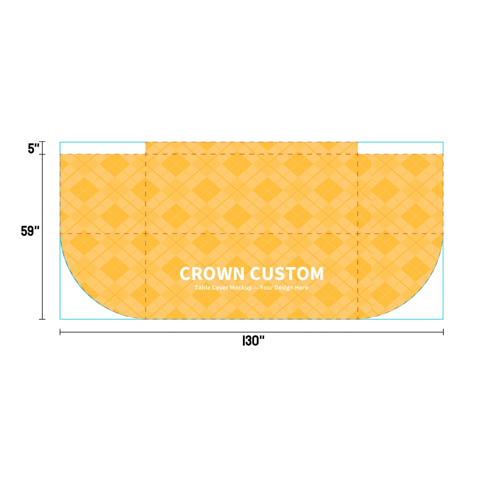 Custom Printed Table Throw